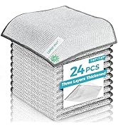 UAFAP 24 PCS Non Scratch Wire Dishcloth, Cleans Fast Without Scratching, Stands Up to Stuck-on Gr...