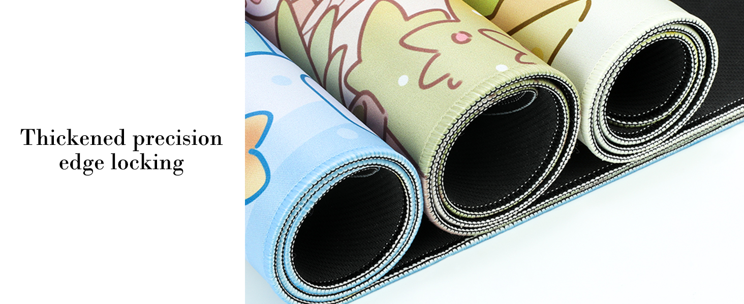 Cute Cat Desk Mat Kawaii Flower Store Desk Pad, Kitty Large Gaming Mouse Pad for Women Girls 