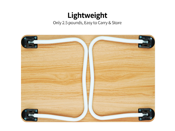 Ruxury Foldable Lap Desk Laptop Stand Bed Desk Table Tray