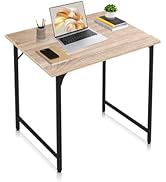 Pazidom Computer Desk, 32 Inch Office Desk with Metal Frame, Home Office Desk, Modern Simple Styl...