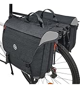 WOTOW Panniers Bike Bags Waterproof - Rear Bike Rack Bag Expandable to 35L, Double Pannier Bicycl...