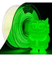 Amolen Glow in The Dark Pla Filament,Shiny Silk &amp; Glow 3D Printer Filament Pla Glow Pla Filament ...