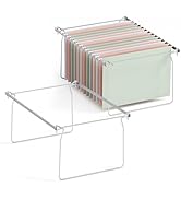 SUNEE Hanging File Folder Frame, Letter Size Files Holder Bars,17.5 Inches, Set of 2