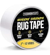 The Good Stuff Heavy Duty Rug No Slip Tape [2" x10yd] Carpet Tape Double Sided, Rug Tape Hardwood...