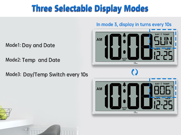 digital wall clock