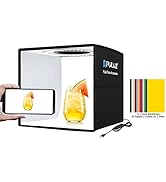 PULUZ Mini Photo Studio Light Box, Portable Folding Photography Light Booth, CRI>95, 96pcs LED Li...