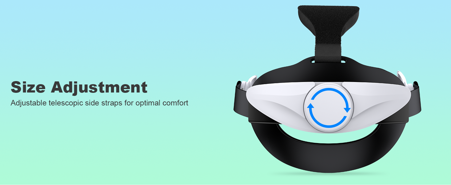 VR Headset Strap with Adjustment Dials, Quick-Switch Reality Design