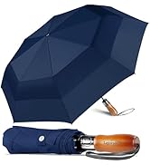 Lejorain Large Compact Golf Umbrella - Oversized Auto Open Close Folding Golf Umbrella Travel 210...