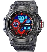 Gosasa Men's Large Face Outdoor Sports Watches Military S-Shock Watch Waterproof, Backlight, Alar...