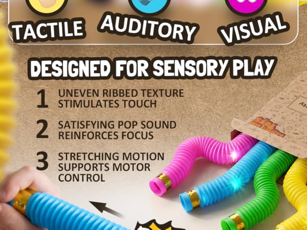 LED Pop Tubes Stocking Stuffes Toddler Toys