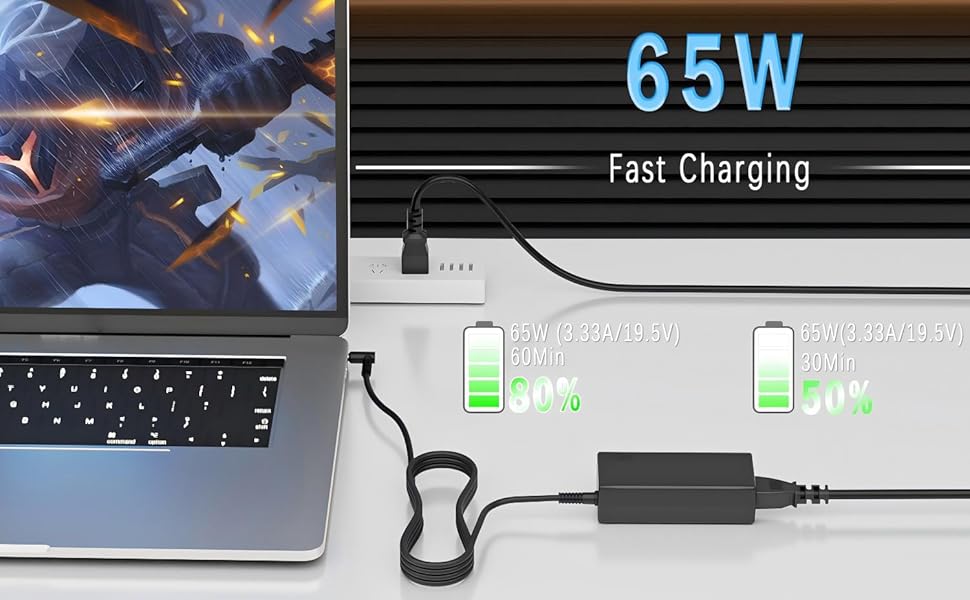 HP 65W LAPTOP CHARGER