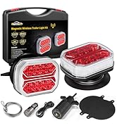 Partsam Wireless Trailer Light Kit, Portable Magnetic Tail Lights for Towing, Stop Brake Turn Sig...