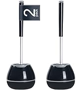 BOOMJOY Toilet Brush and Holder 2 Packs, Silicone Toilet Bowl Brush with Tweezers for Bathroom, R...