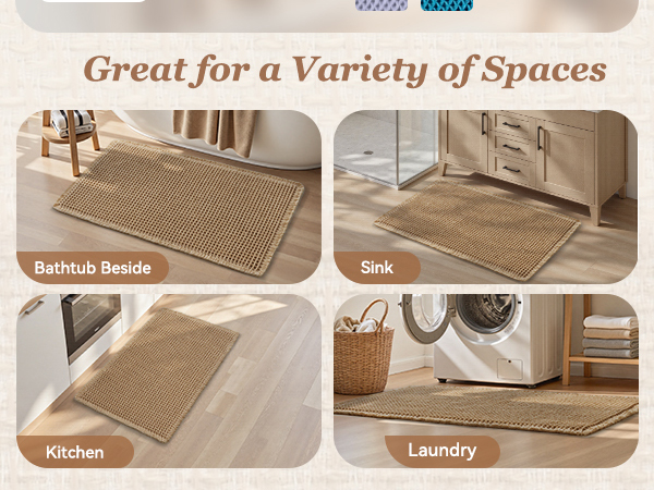 waffle bath mat