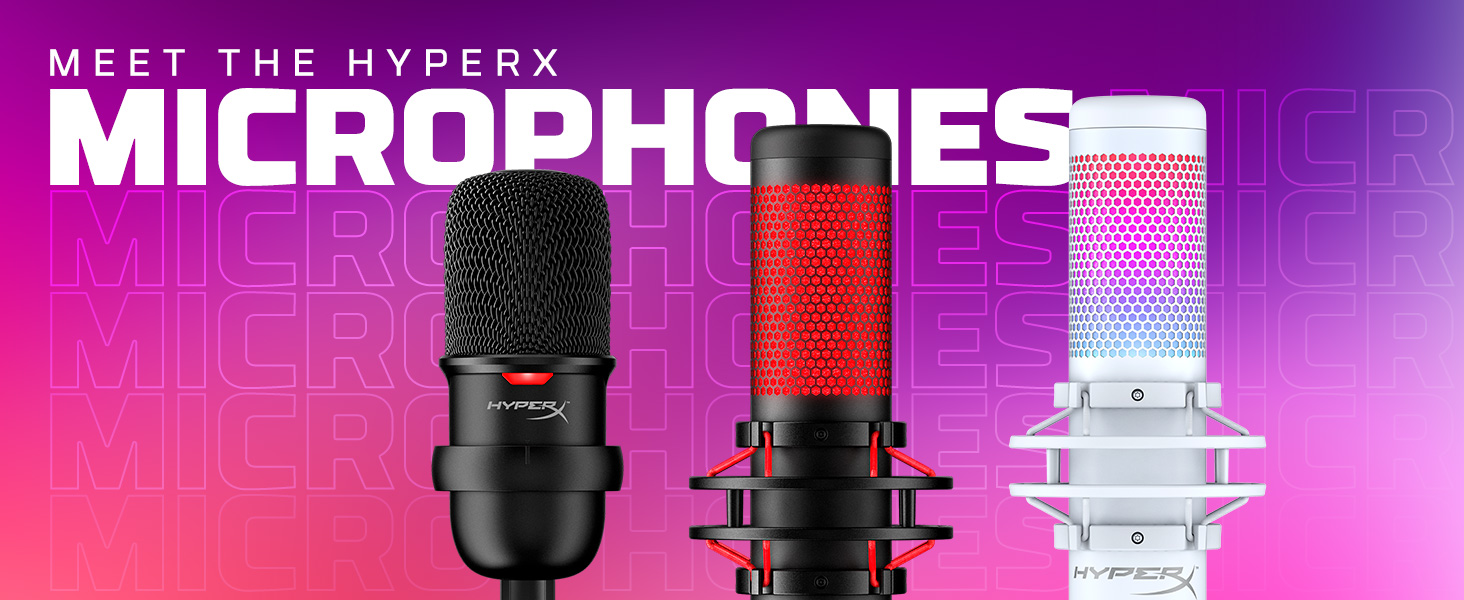 Meet the HyperX Mircophones