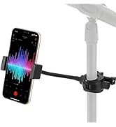 Lifexciting Mic Stand Phone Holder, Flexible Gooseneck,360° Metal Ball Head Boom Arm Tube Pipes C...