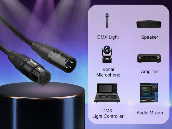 DMX Light,DMX Light Controller,Microphone, Speaker,Amplifier,Audio Mixer