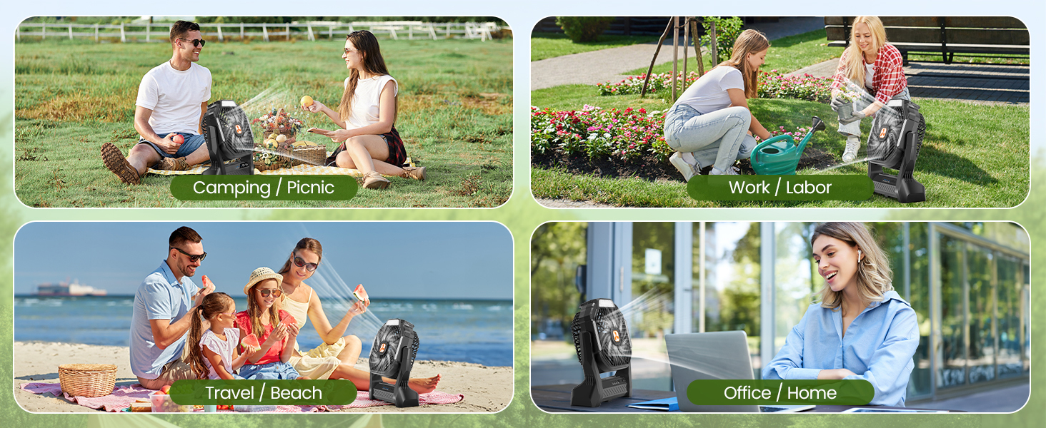 ventiladores recargables para cuba