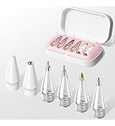 Replacement Tips for Apple Pencil Pro/ 2nd Gen/ 1st Gen/USB C, 6 Pack Upgraded iPad Pen Tips with...