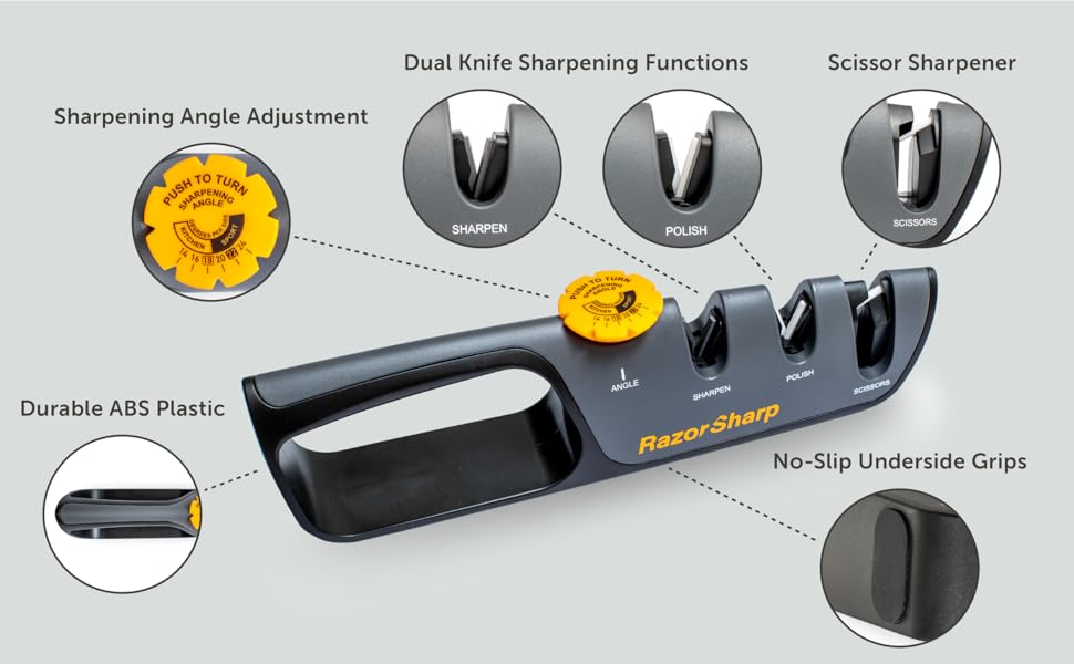 2 stage knife sharpener scissor sharpener heavy duty adjustable