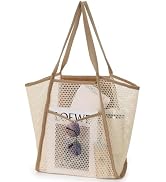 F-color Mesh Beach Bag Family - Large Tote Bag for Cruise Pool Toys Beach Vacation Essentials