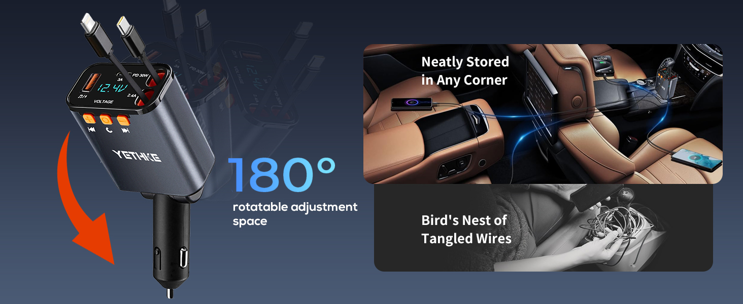 Rotatable Car Charger