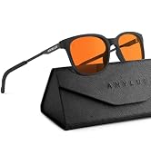 ANYLUV Blue Light Glasses Men, Metal Bluelight Computer Gaming Glasses | Lightweight Mens Blue Li...