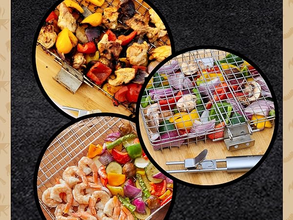 Cook a meal at once Braize Grill Basket