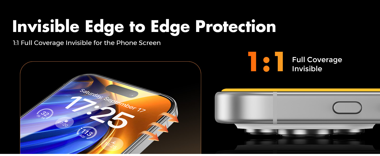 UNBREAKcable iPhone 16 Pro Max Screen Protector Tempered Glass