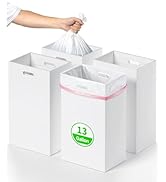Magicheap Disposable Trash Cans for Party 4 Pack, 13 Gallon Thick Cardboard Garbage Cans with Cli...