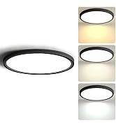2Pack 12 Inch 24W LED Flush Mount Ceiling Light Fixture, 3 Color 2800K/4000K/6500K in One Adjusta...
