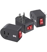 [ETL Listed] Cable Matters 3-Pack Grounded Outlet Switch with ON Off, Plug Switch ON Off, Single ...