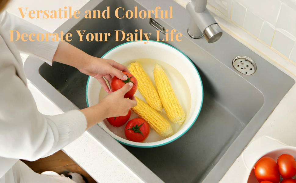 ZAVOOS 8 Pieces Plastic Wash Basin