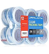 JARLINK Clearer Packing Tape 12 Rolls, Heavy Duty Packaging Tape for Shipping Packaging Moving Se...
