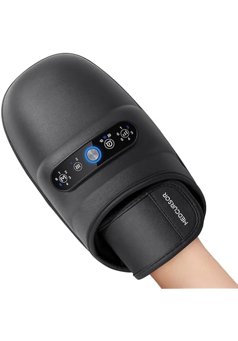 Medcursor Hand Massager - 2026 Upgraded, Hand Massager with Heat and Compression for Carpal Tunne...