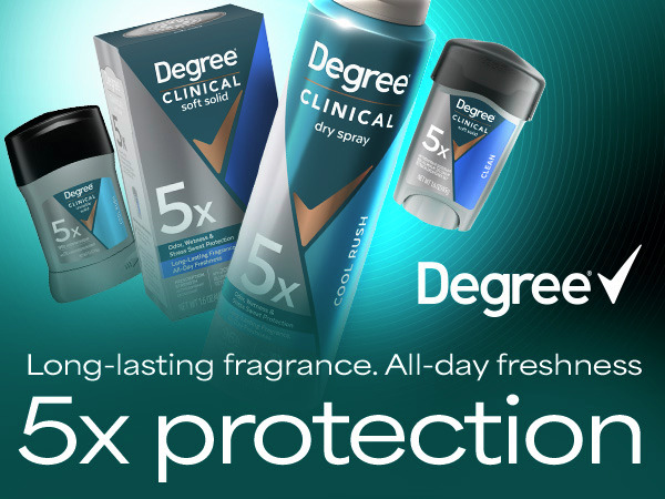 Men's Degree 5X Clinical Strength Antiperspirant