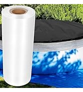 656-Feet/Winter Pool Cover Seal for Above Ground Pools,Stretchable Pool Cover Wrap Stretch Film C...