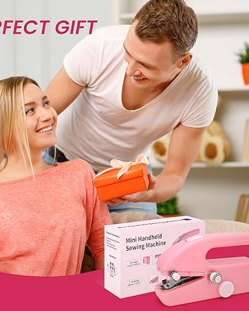 Handheld Sewing Machine pink white black red