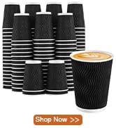 Lamosi 12 oz Coffee Cups