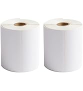 FungLam 2 Rolls 4x6 Direct Thermal Shipping Labels, 250 Labels/Roll, 1'' Core, Compatible Zebra 2...