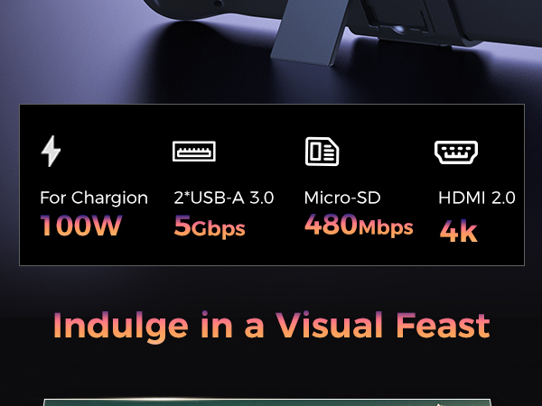 5 in 1 steam deck docking station