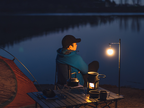 Camping lantern with a Olink