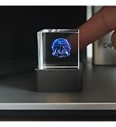 HolaCube WiFi Holographic Crystal 3D Photo Display, Smart Weather Station &amp; Digital Clock with GI...