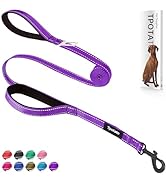 6 Foot Purple Dog Leashes for Large Medium and Small Breed Dogs That Pull,Reflective Nylon Heavy ...