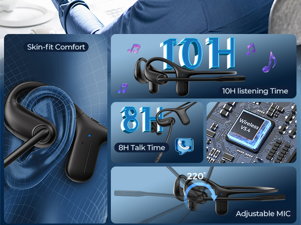 open ear headphones noise cancelling headphones open ear headphones with mic