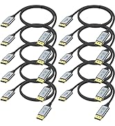 DisplayPort Cable 6 FT, 10-Pack DP Cable Cord 2K@165Hz 144Hz, 4K@60Hz, Gold-Plated High Speed Dis...
