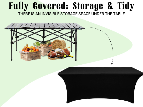 spandex table covers 6ft