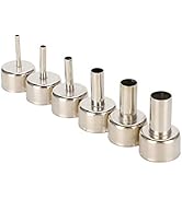 ASHATA 6pcs Hot Air Gun Nozzle 858 Heat Gun SMD Rework Station Accessory 3/4/5/8/10/12mm,Hot Air ...