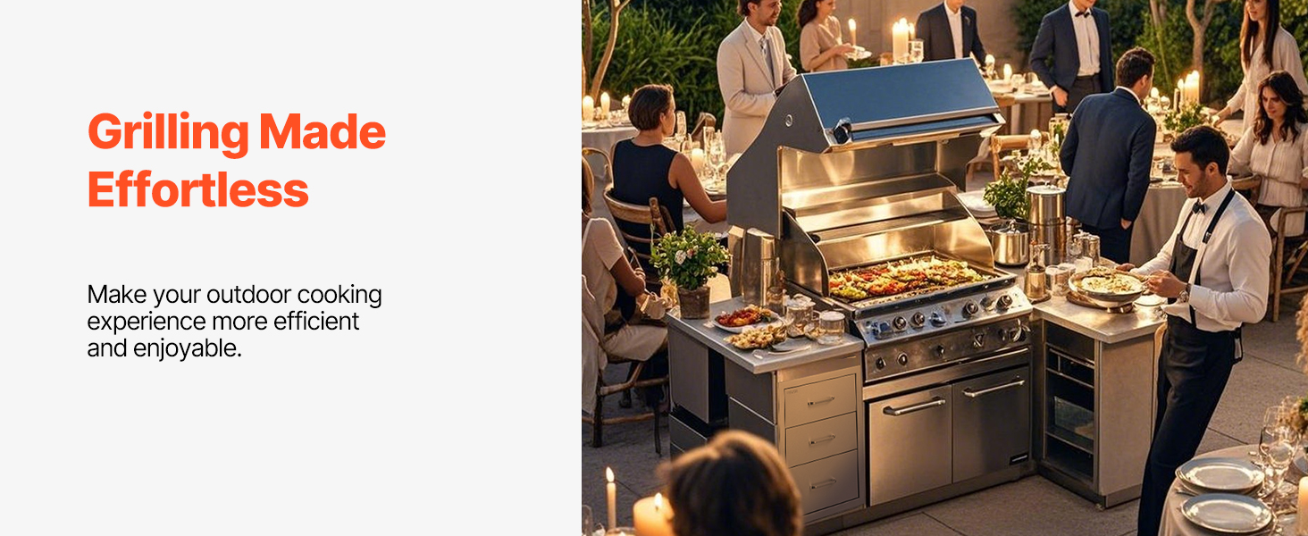 outdoor kitchen trash drawer