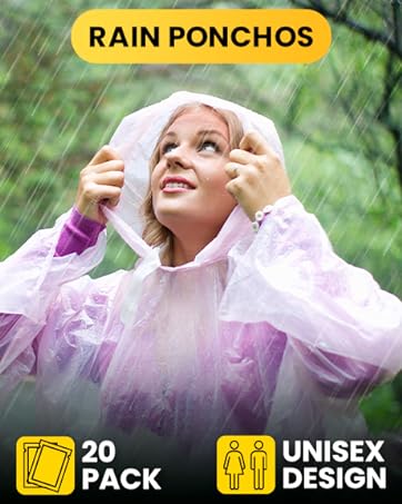 disposable rain Ponchos